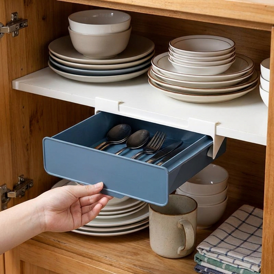 Kitchen Cabinet Divider Shelf Drawer Organizer