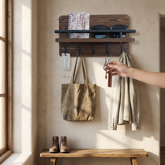 Entryway Mail Organizer Hanging Rack