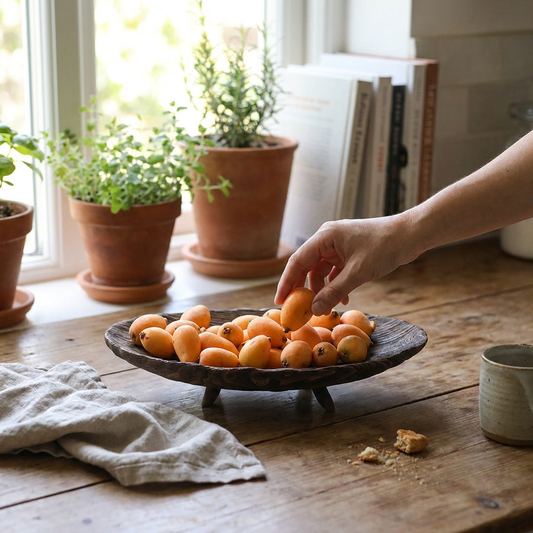 Solid Wood Fruit Decorative Large Wooden Tray