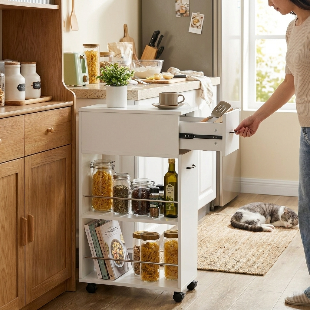 3-tier Slim Storage Cart lifestyle