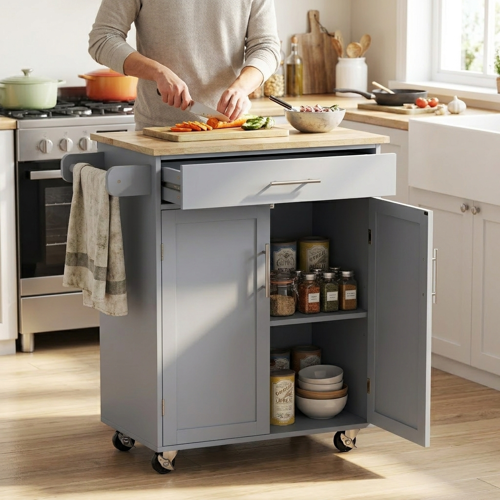 Kitchen Island Cart lifestyle