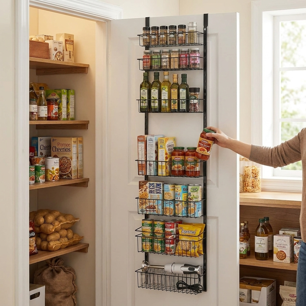 9-Tier Over The Door Pantry Organizer lifestyle